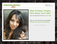Tablet Screenshot of christiandatinglove.com